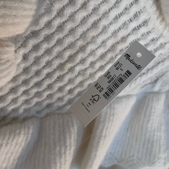 NWT Madewell Cable Winslow Mockneck Pullover Sweater itemNI121 Size S - Picture 9 of 11